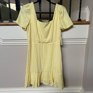 altard state yellow mini dress